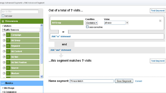 segment-by-match-type Segment by Match Type