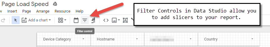 data studio slicers